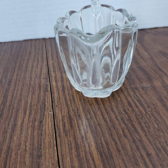 Vintage 1930s Heisey Crystolite Oval Clear Glass Cream and Sugar Set - Picture 2 of 10